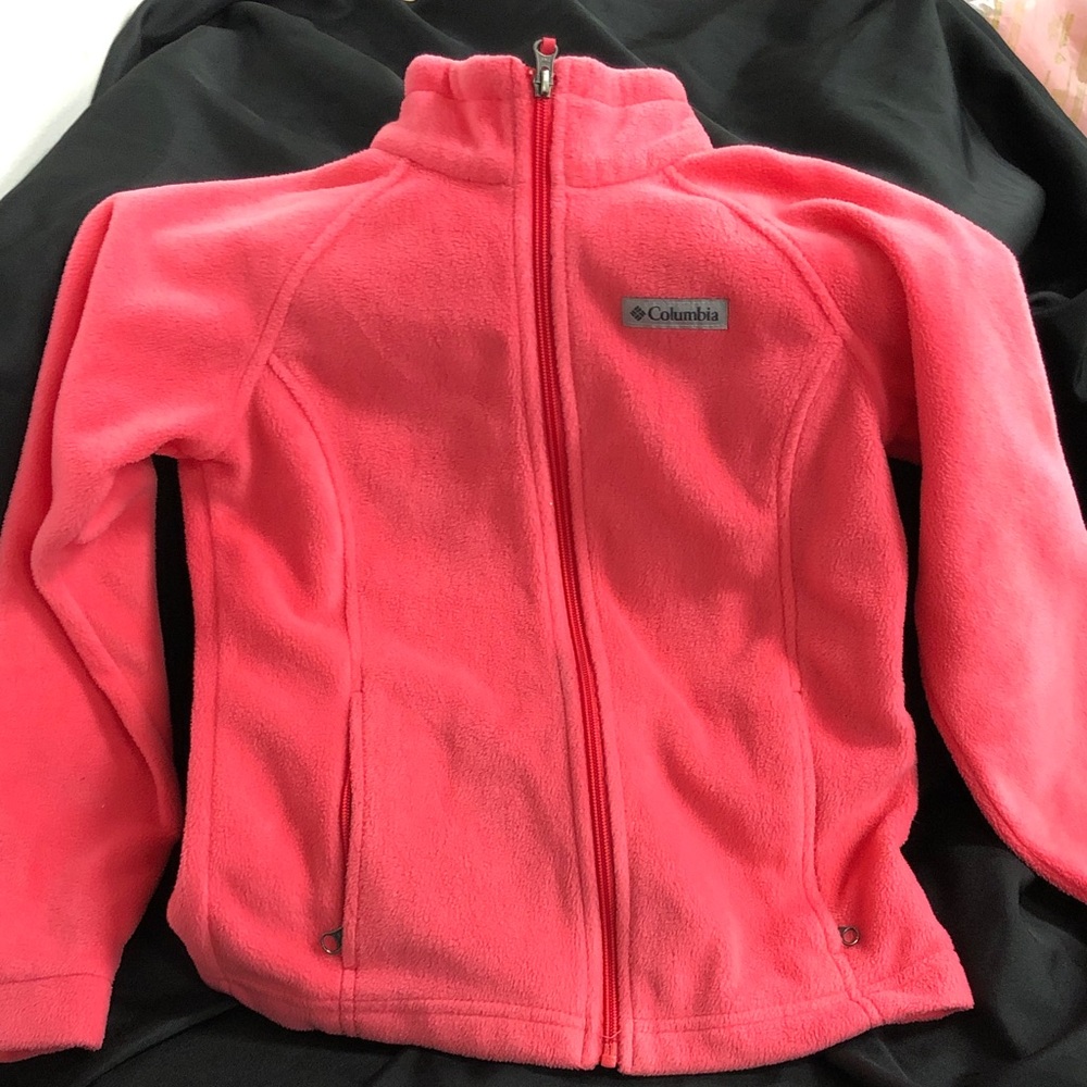 Columbia Vibrant Pink Fleece Jacket - Picture 1 of 6